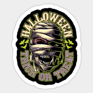 Halloween - Mummy Illustration Sticker